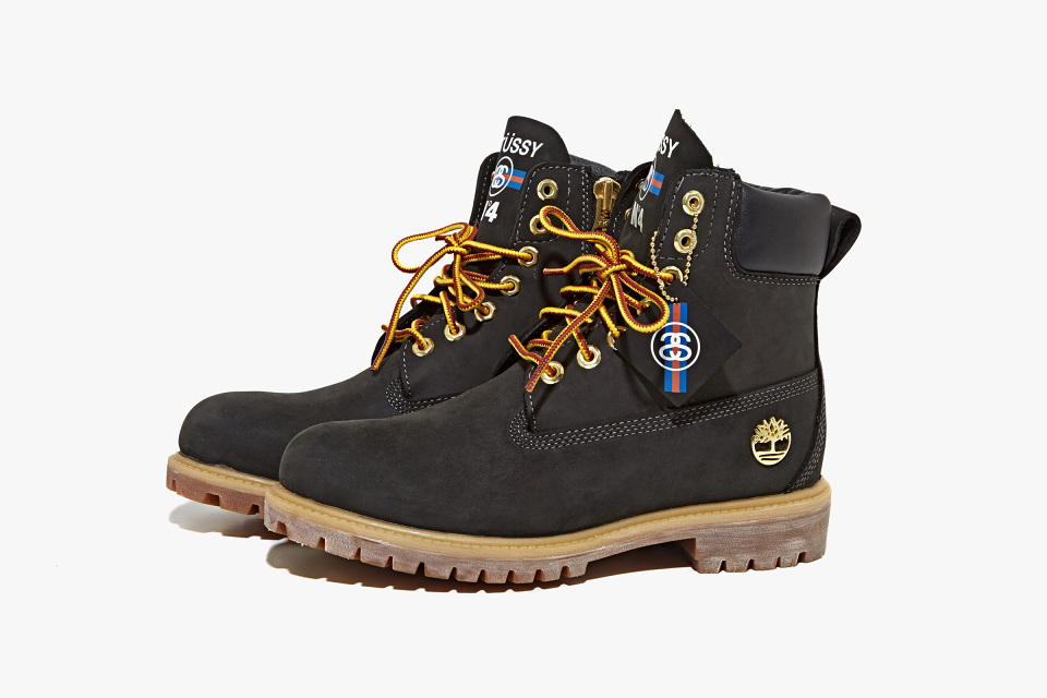 timberland boots black and yellow