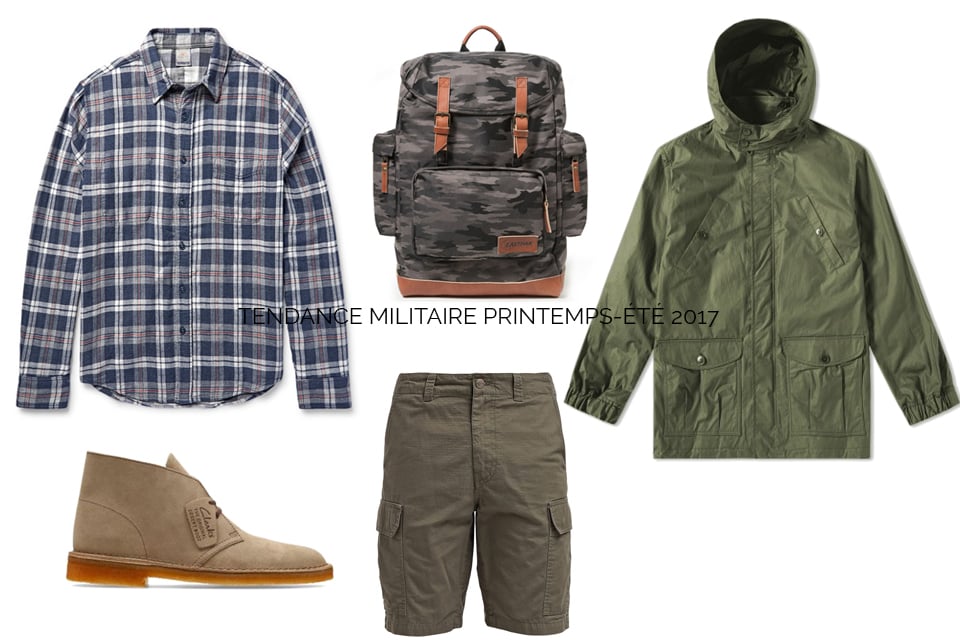 tendance militaire ss17 homme