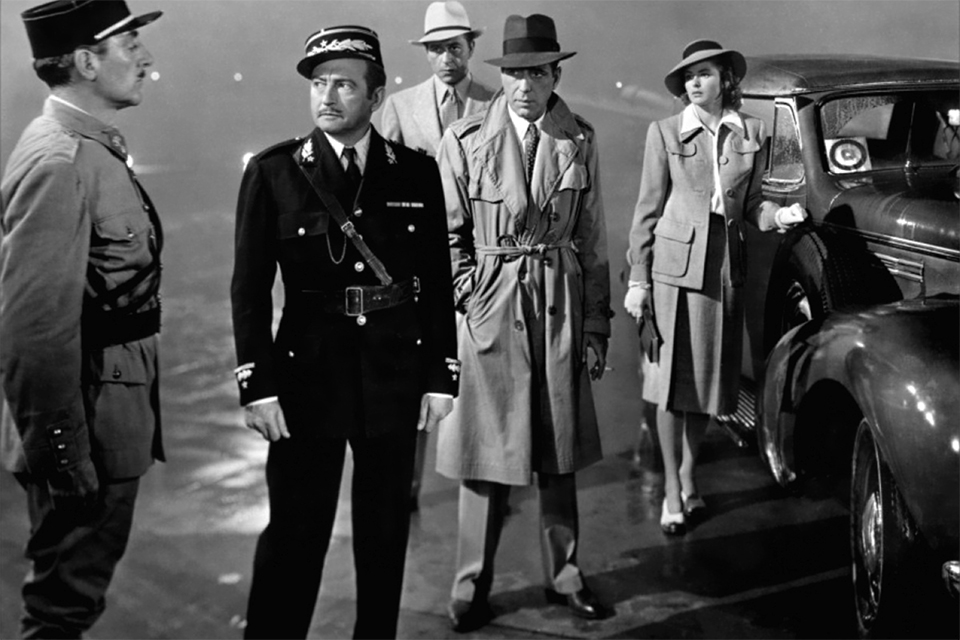 humphrey bogart casablanca trench