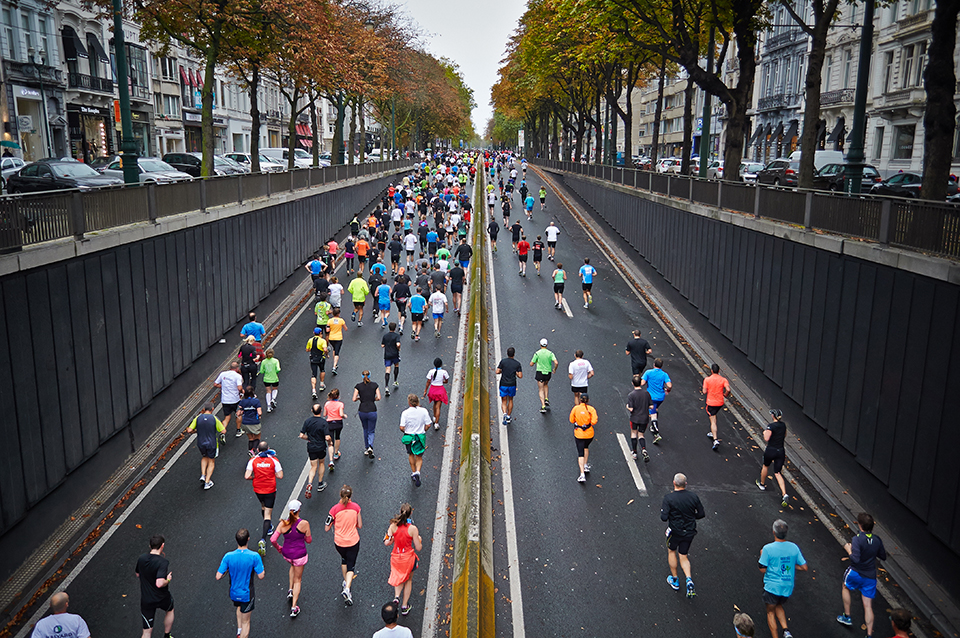 Running marathon paris