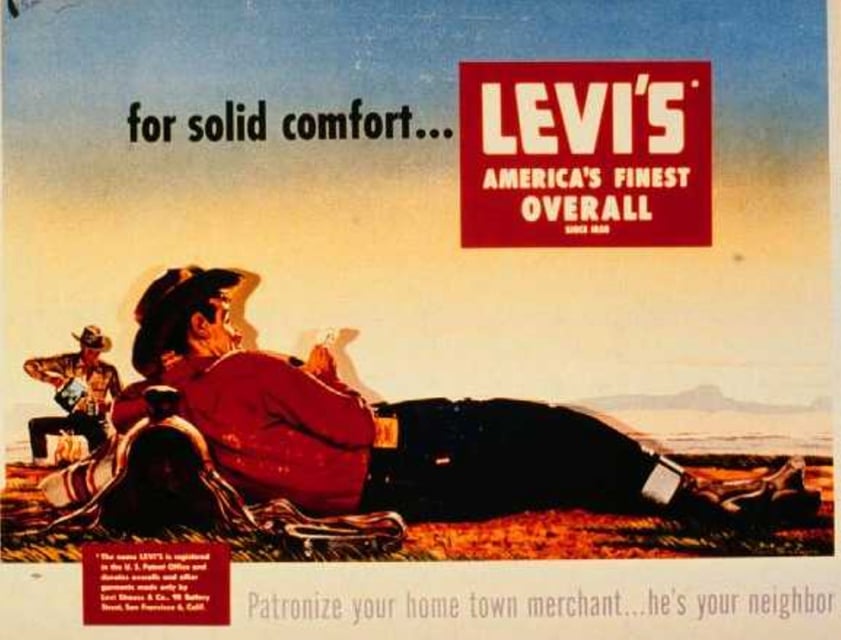 Ancienne publicité Levi's