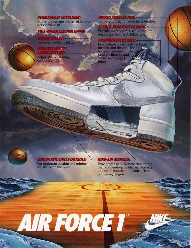 Eclaté de la Nike Air Force One