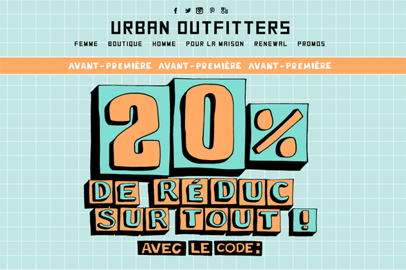 20 chez urban outfitters