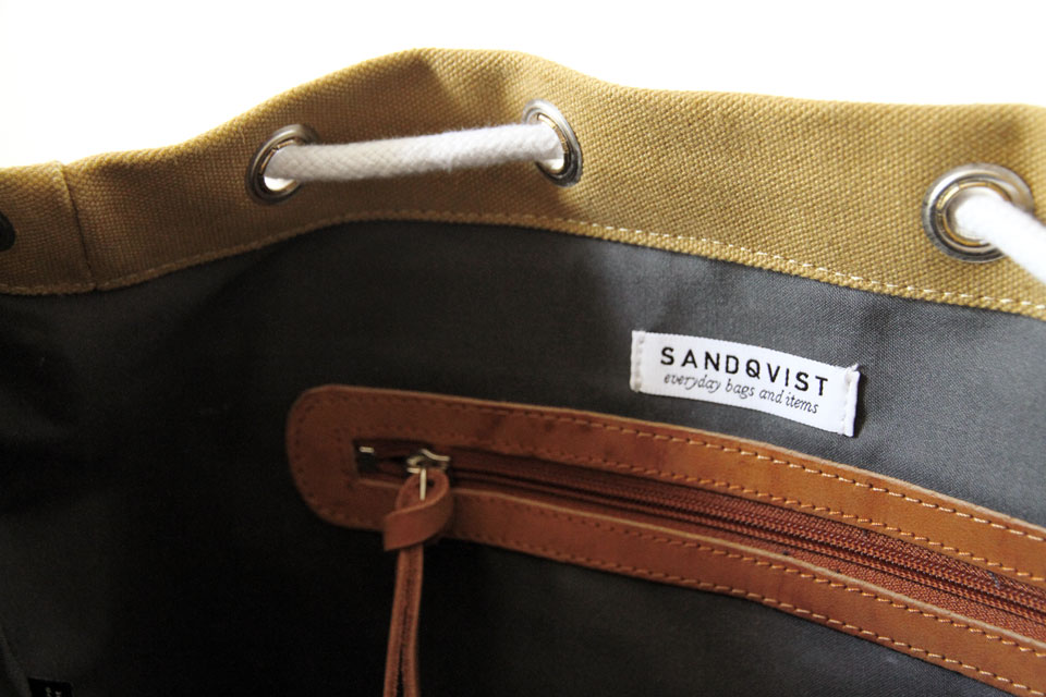 Sac à Dos Sandqvist étiquette