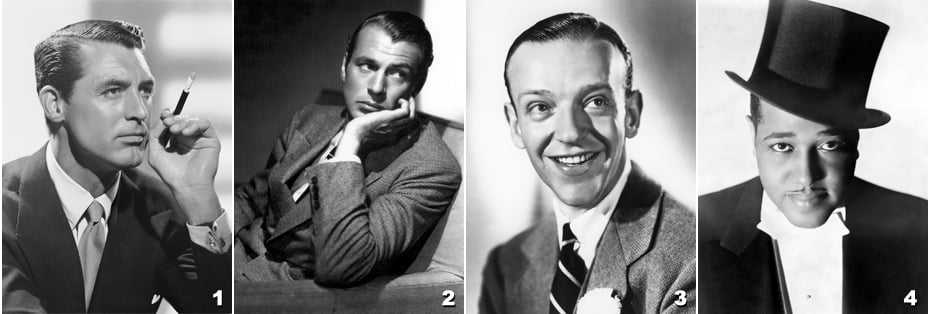 1 - Cary Grant - Gary Cooper - Fred Astaire - Duke Ellington