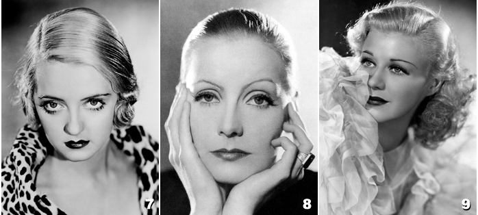 3b - Greta Garbo - Bette Davis - Ginger Rogers - Marlène Dietrich