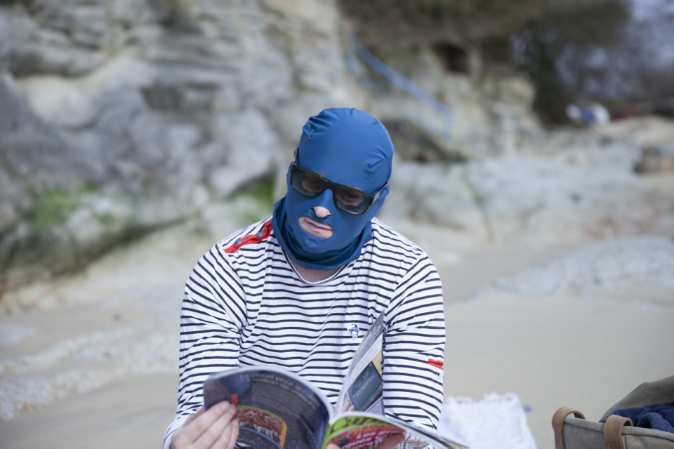 facekini lunette de soleil plage