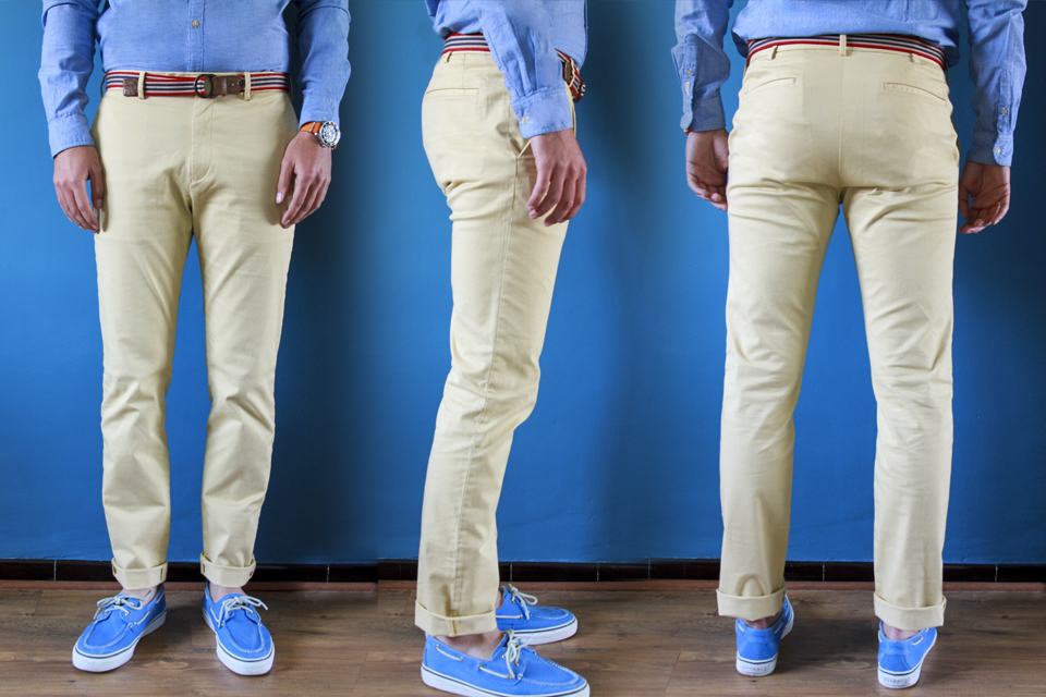 chino uniqlo jaune test