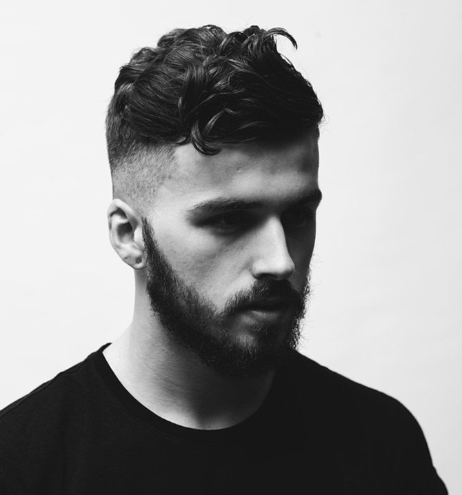 coiffure homme rentrée rasé côté