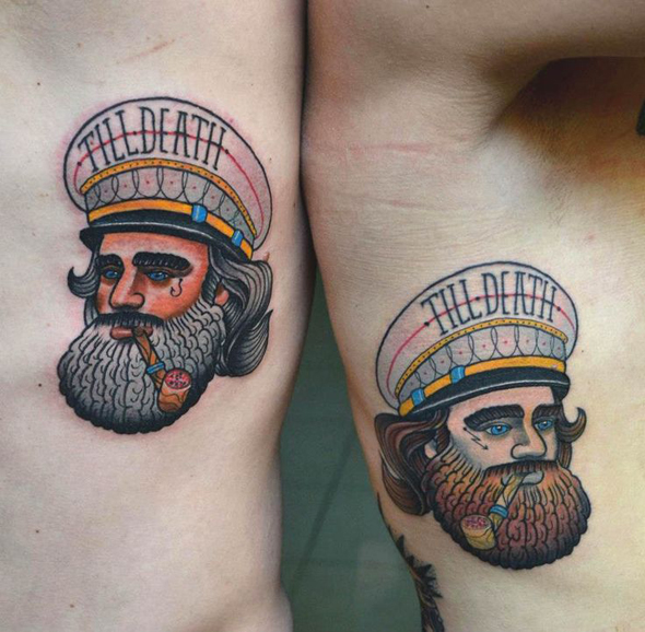 tatouage marin capitaine