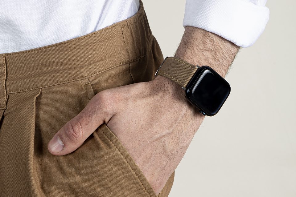 bracelet tissu maison fèvre apple watch 