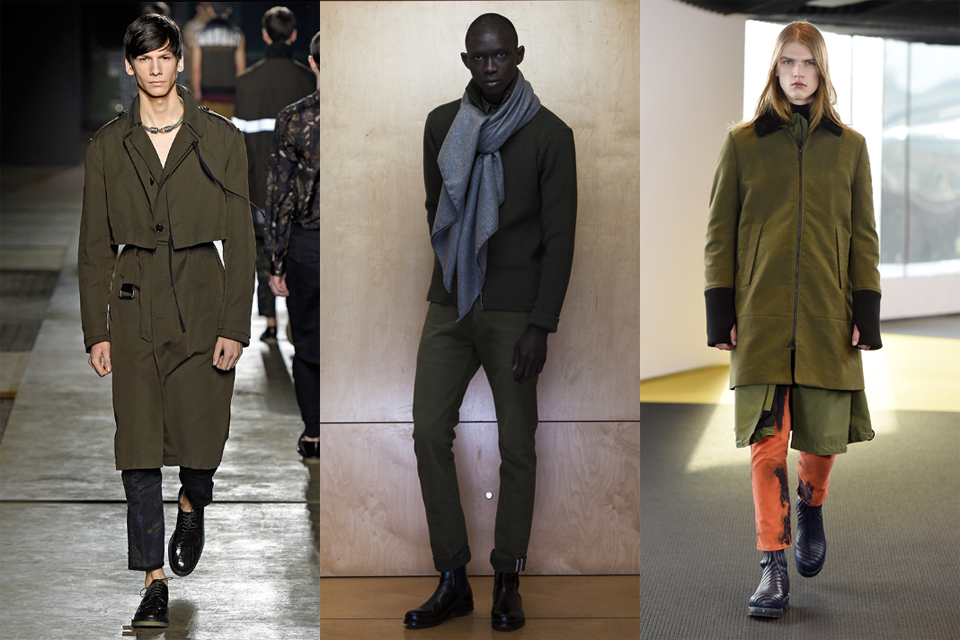 la tendance du kaki militaire men paris fashion week