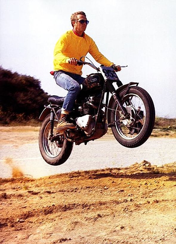 steve mcqueen motard