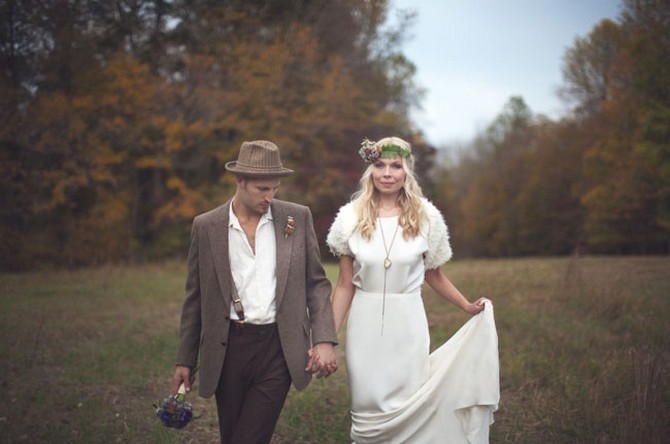 tendance pour le marié mariage kinfolk bohème vintage hippie