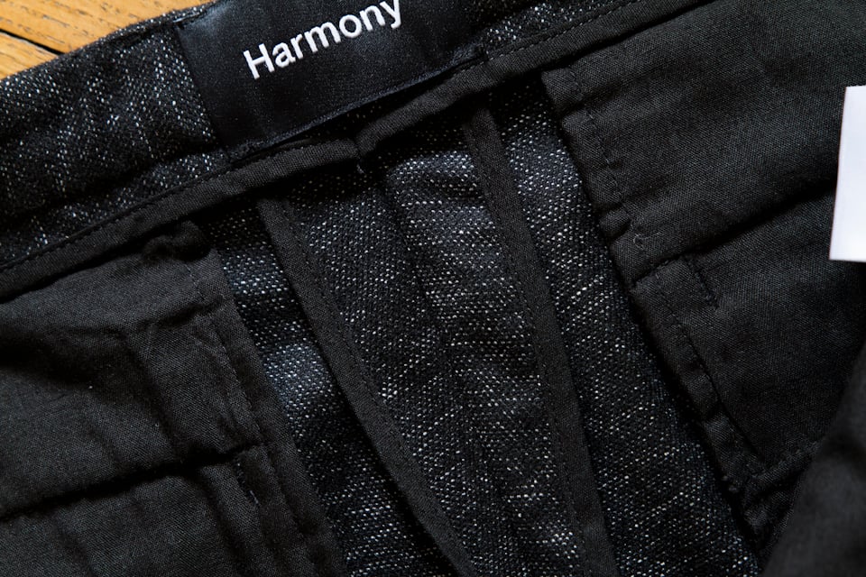 finitions pantalon peter harmony