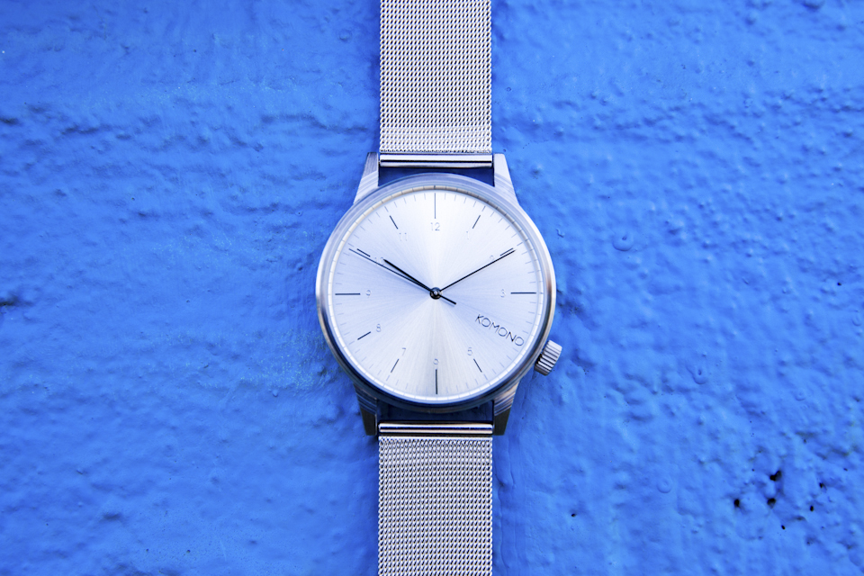 Montre Komono Gris Métal Montre Komono Gris Métal