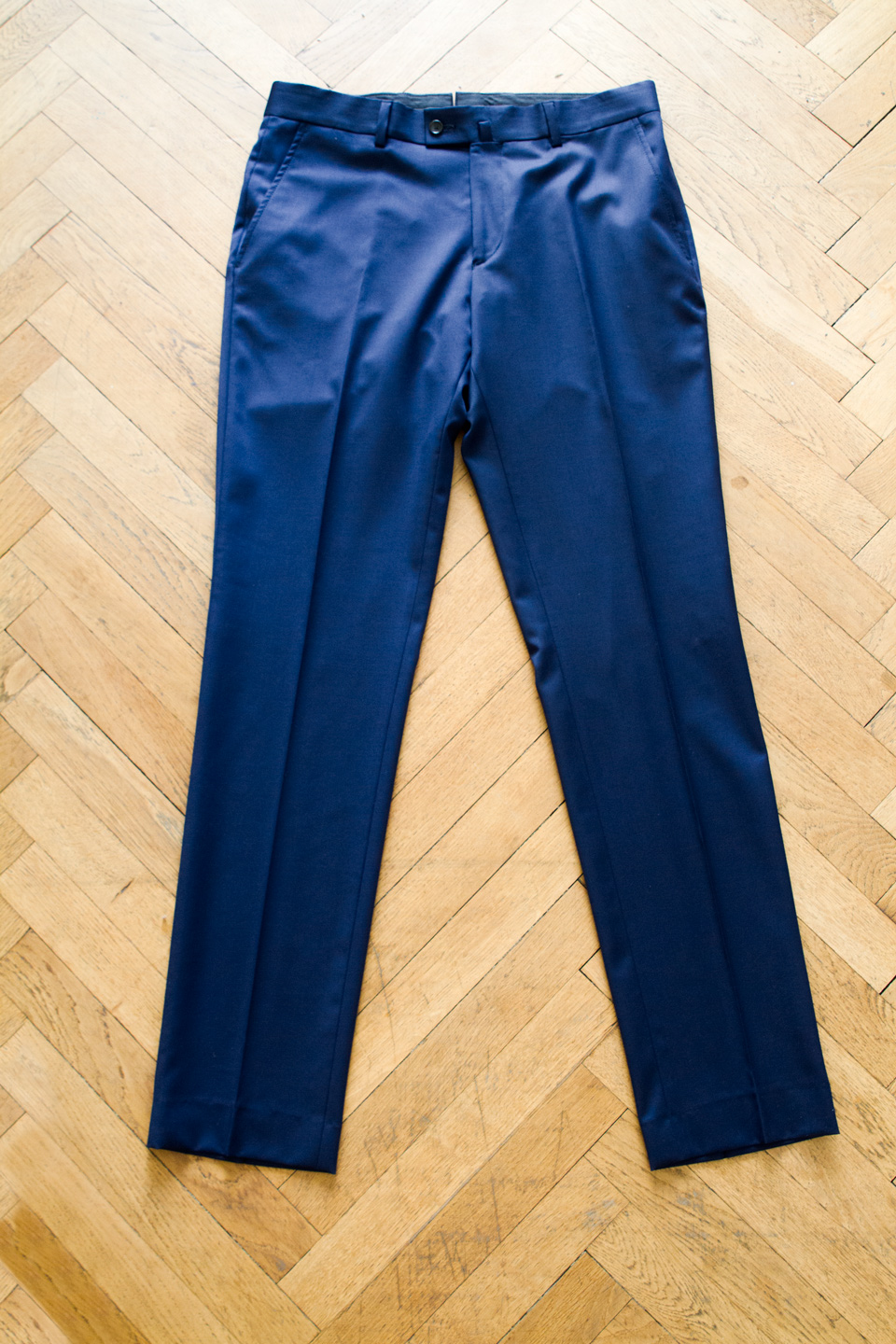pantalon costume bleu marine