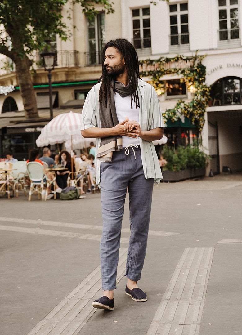 look homme été chemise ouverte