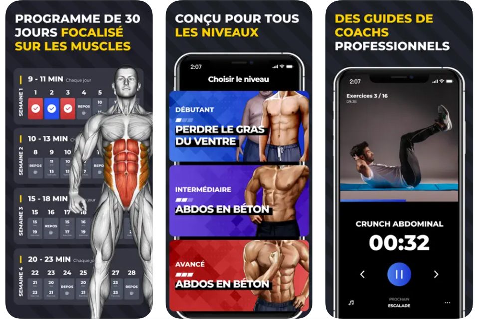 application sport muscles abdominaux en 30 jours avis