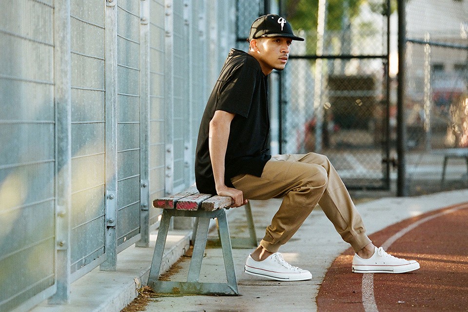 jogger pants cream