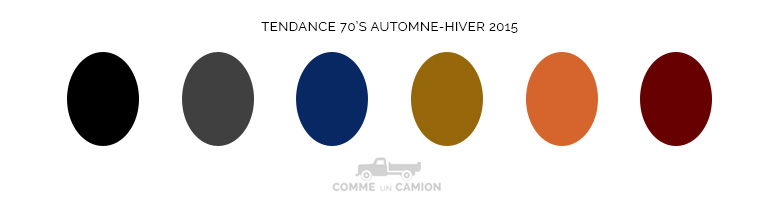 couleurs 70s automne hiver 2015