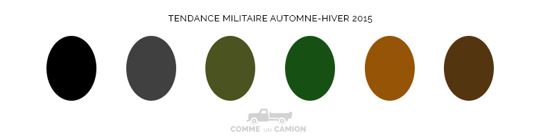 couleurs tendance militaire ah15