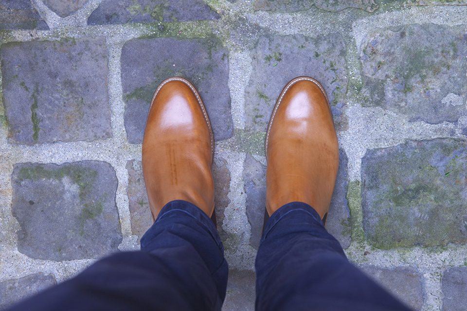 Chelsea boots Pied de biche look