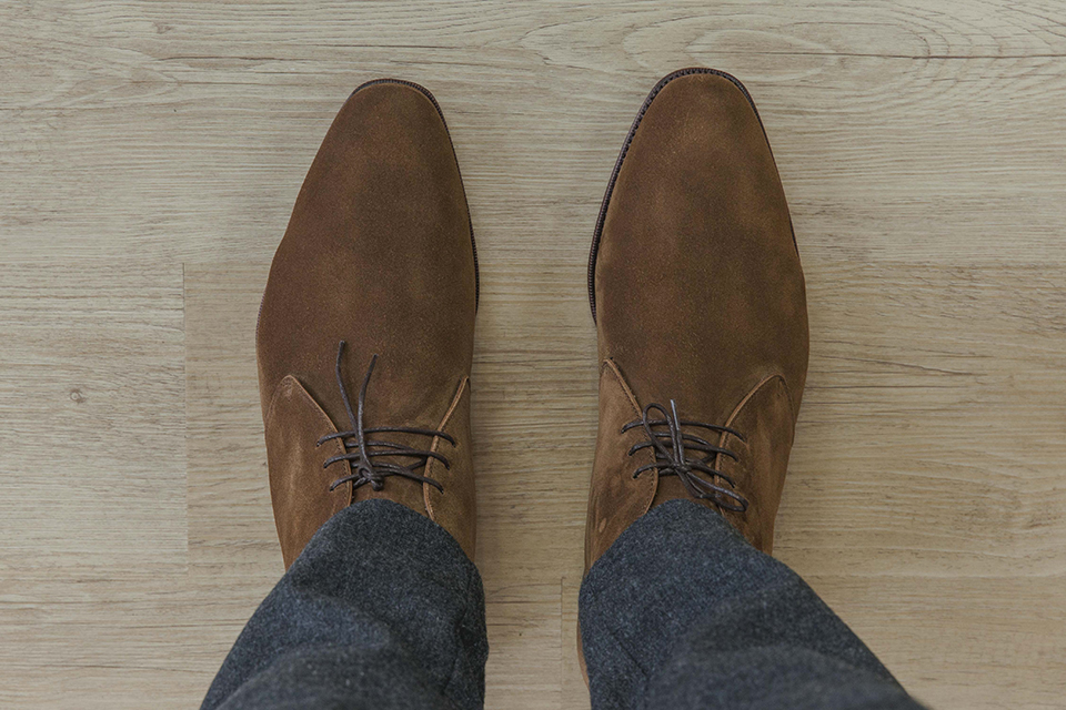 Chukka boots Carmina dessus