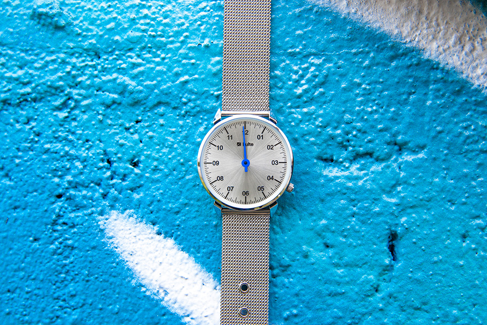 Montre Kulte Argent Bleu ciel
