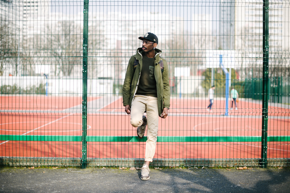 look homme streetwear camouflage militaire