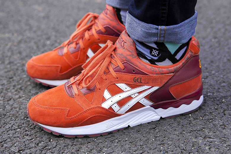 asics gel lyte 5 rouge et blanche