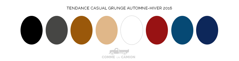 couleurs tendance casual grunge ah16