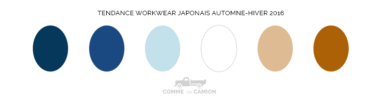 workwear japonais couleurs ah16