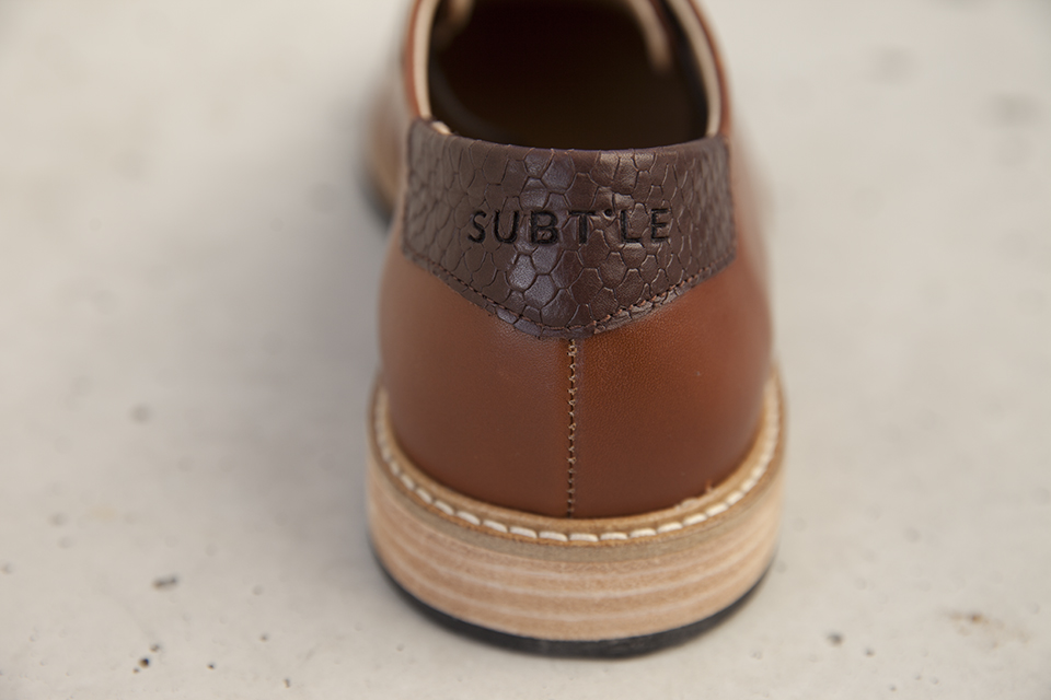 chaussures-subchaussures subtle shoes empiecement cuir