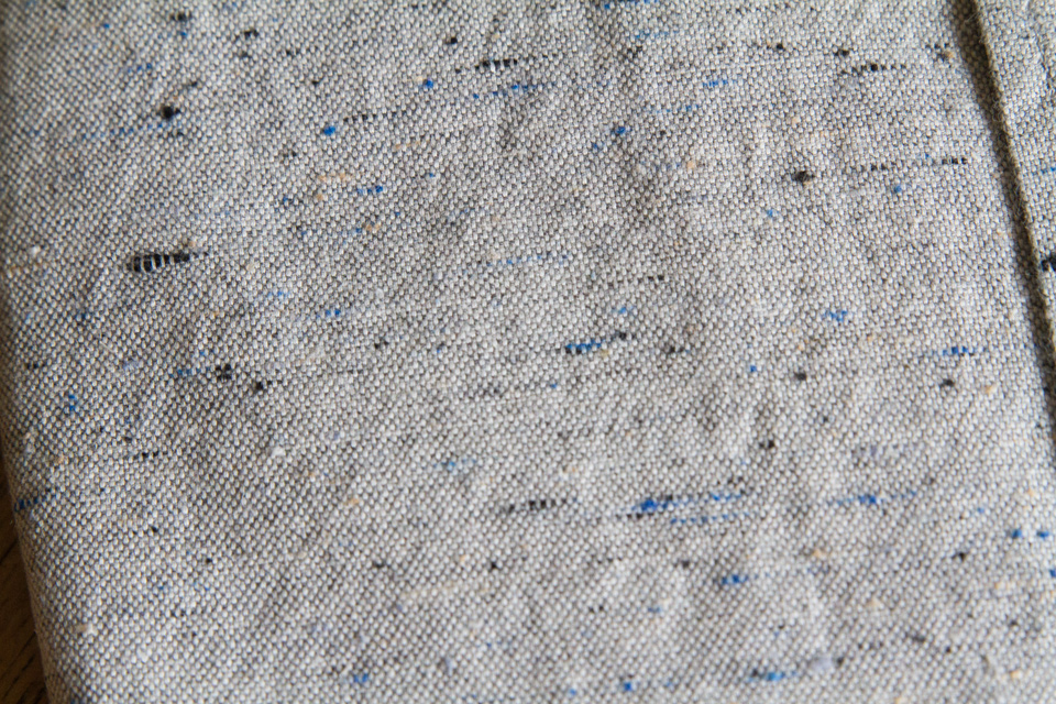 tissu coton chemise slub