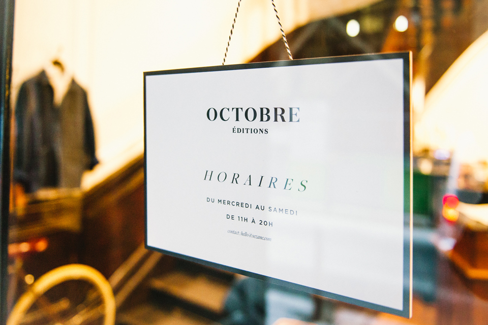 horaires boutique octobre editions