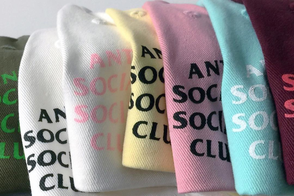 anti social club marque streetwear