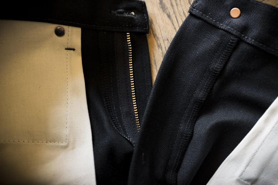 jeans selvedge noir renhsen interieur