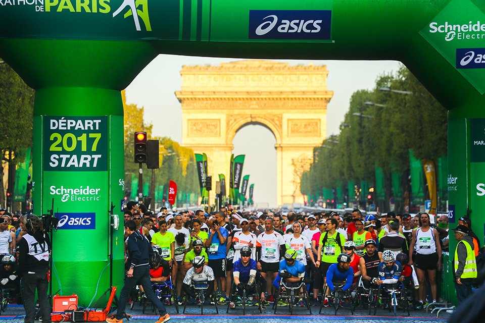 Marathon de Paris Départ