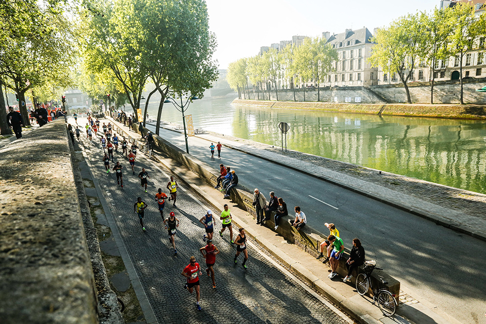 Marathon de Paris début quais