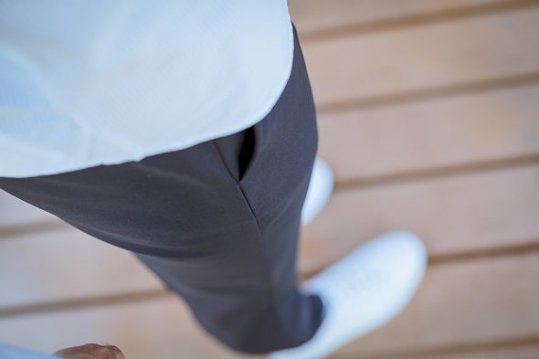 Drapeau Noir Pantalon Porte Poche