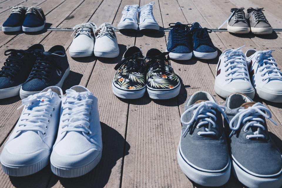 Tennis toile homme sale