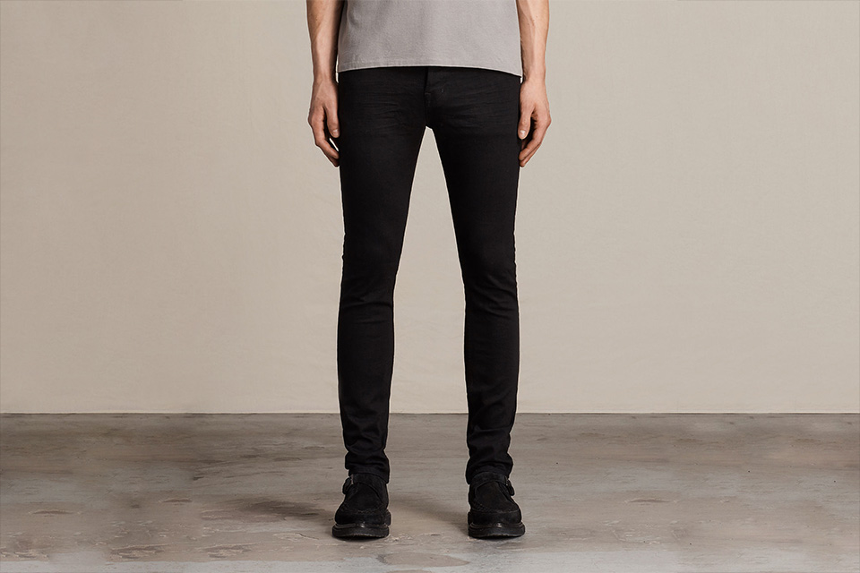 jeans skinny noir allsaints creepers