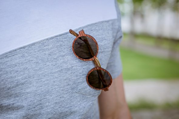 Lunettes Rezin Oly Acajou Tshirt