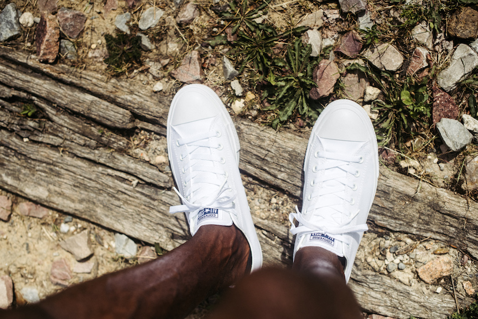 baskets blanches converse homme