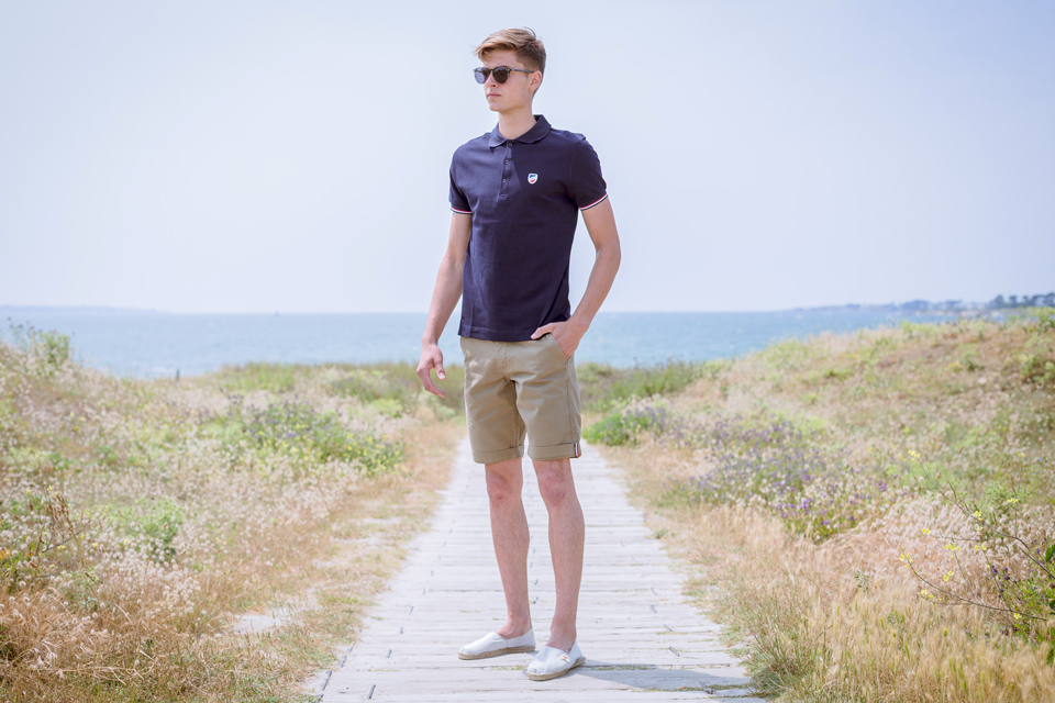 Polo marine ecusson tenue 1789 Cala