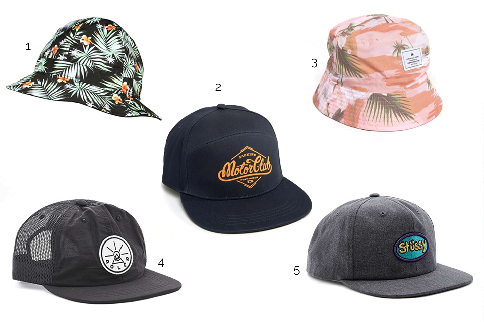 chapeaux casquettes tendance surf