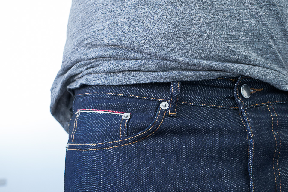 maison standards selvedge coin pocket