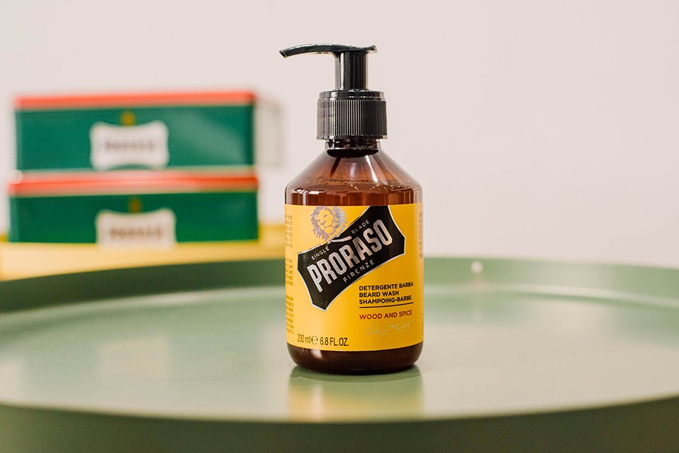 proraso shampoing barbe wood spice