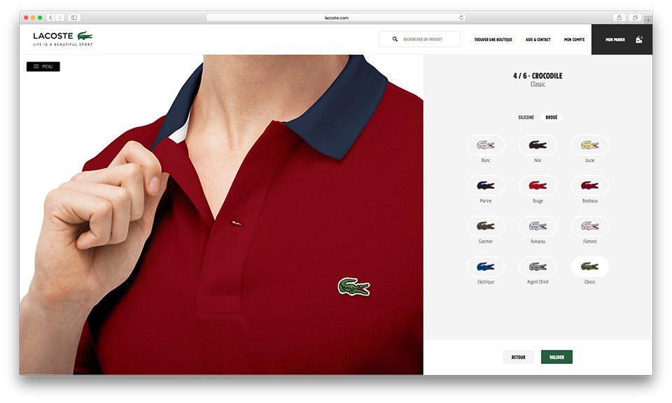 Lacoste Personnalisation Logo